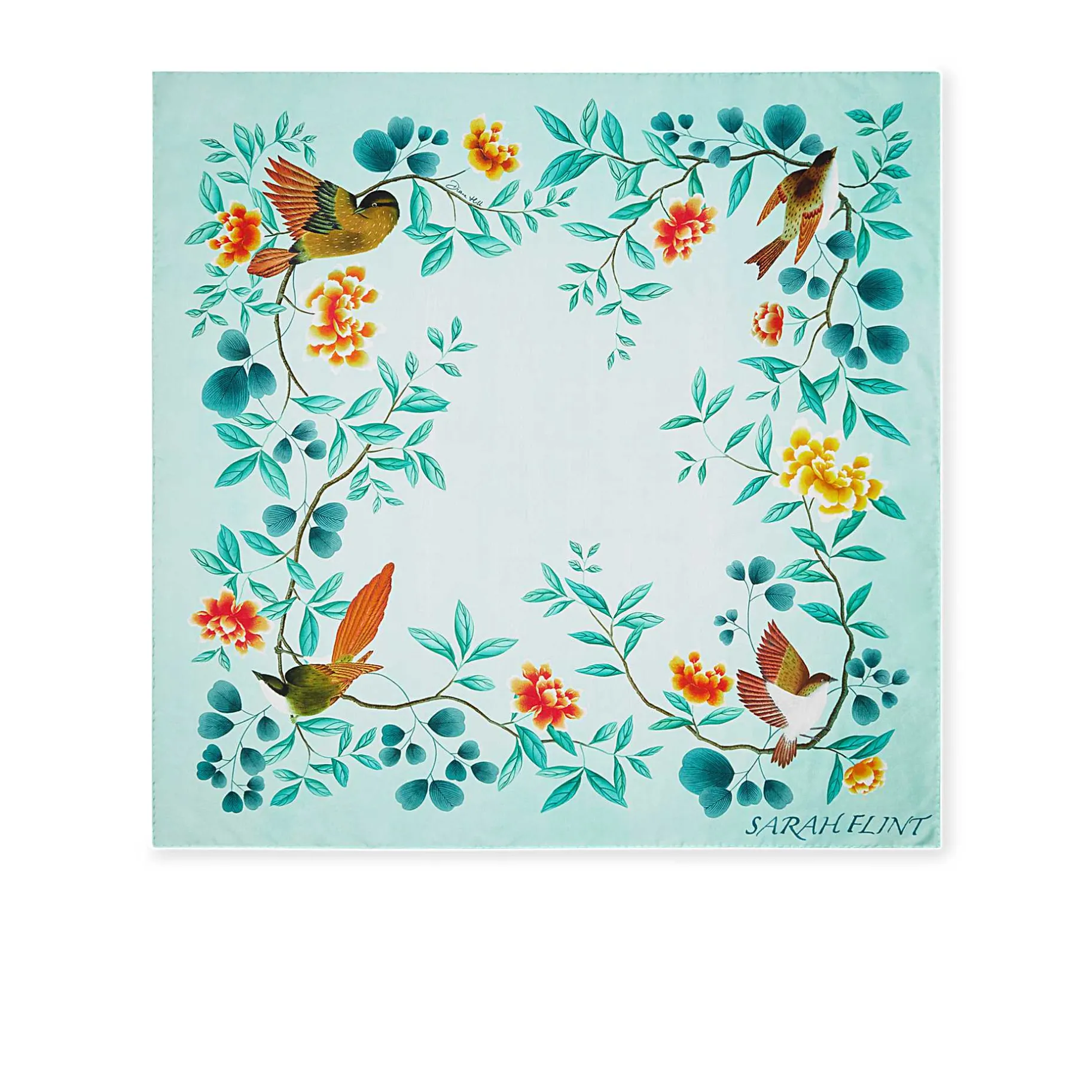 Belts & Scarves-Sarah Flint Birdsong Scarf 90
