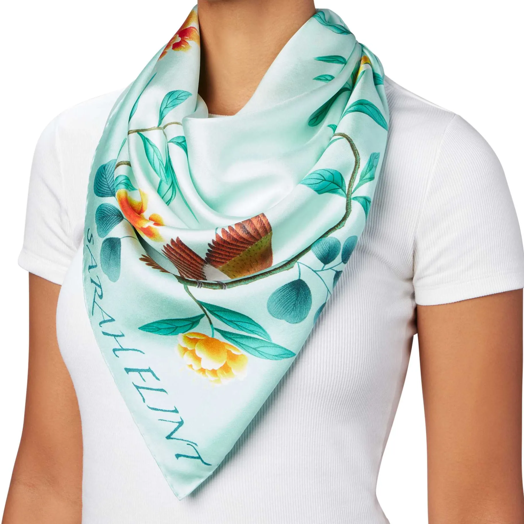 Belts & Scarves-Sarah Flint Birdsong Scarf 90