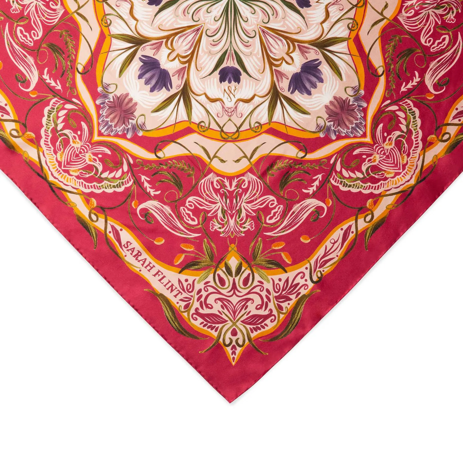 Belts & Scarves-Sarah Flint Chateaux Garden Scarf 90