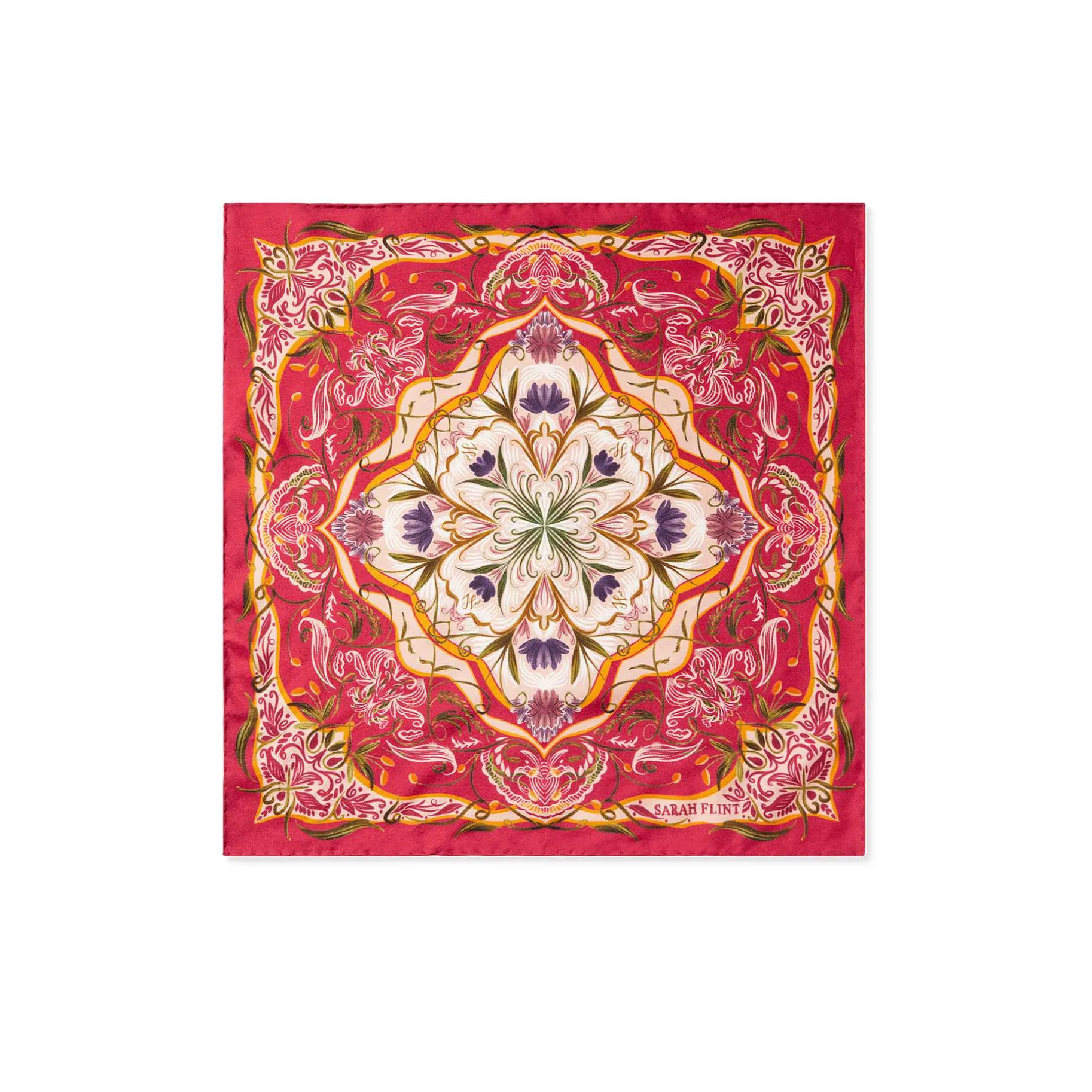 Belts & Scarves-Sarah Flint Chateaux Garden Scarf 45