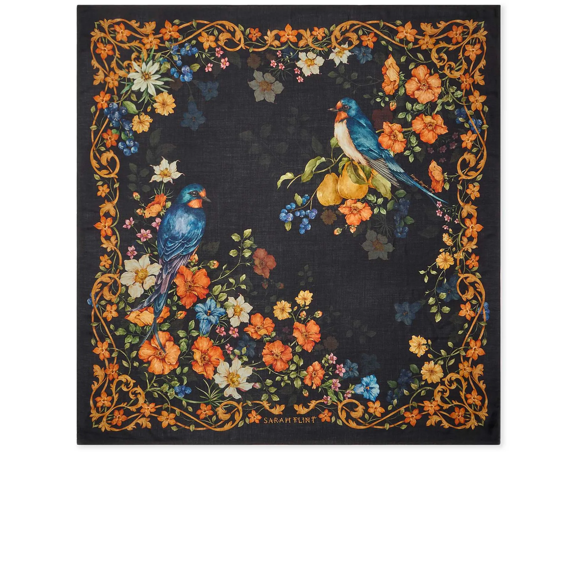 Belts & Scarves-Sarah Flint Edelweiss Scarf 120