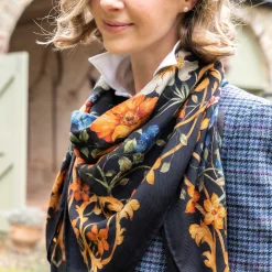 Belts & Scarves-Sarah Flint Edelweiss Scarf 120