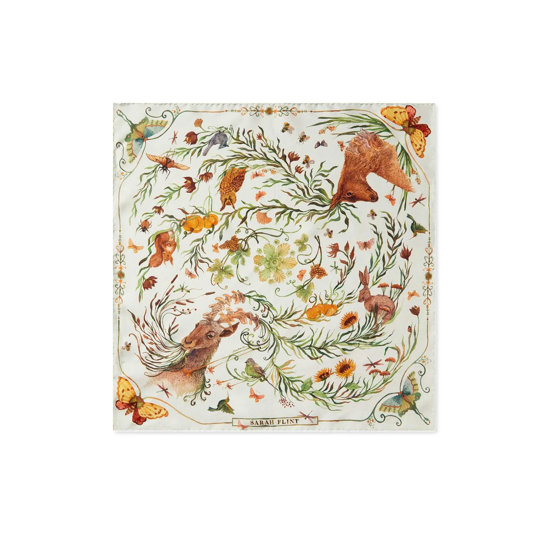 Belts & Scarves-Sarah Flint Folklore Forest Scarf 45