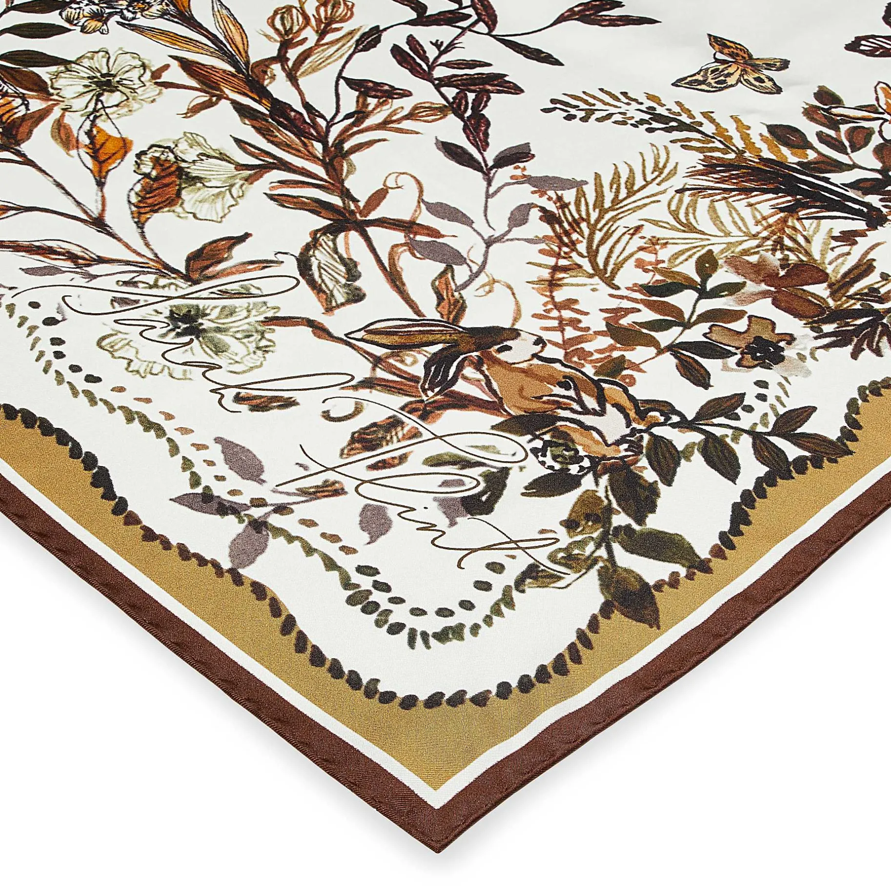 Belts & Scarves-Sarah Flint Hidden Garden Scarf 90
