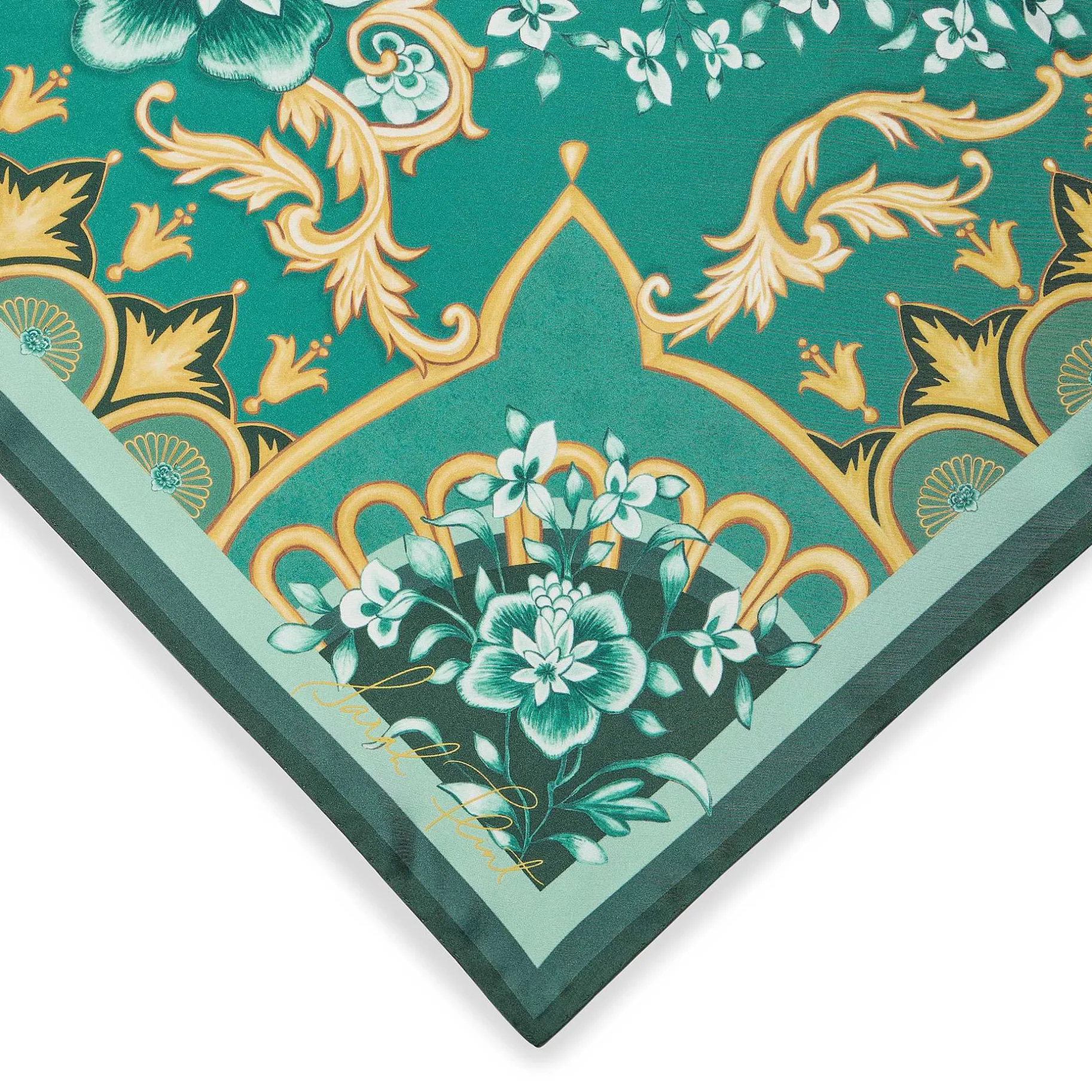 Belts & Scarves-Sarah Flint Hofburg Tea Scarf 90