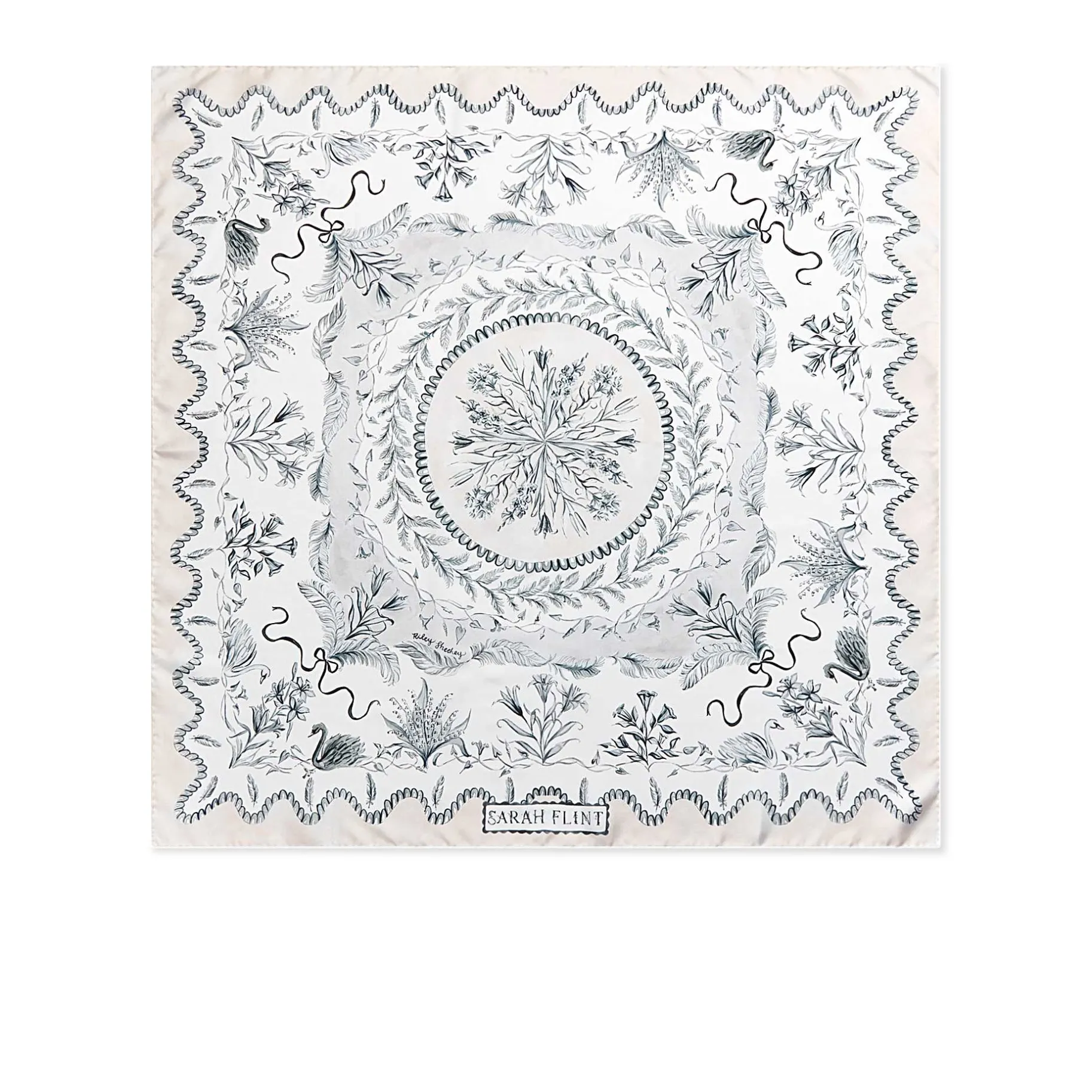 Belts & Scarves-Sarah Flint Odette Scarf 90