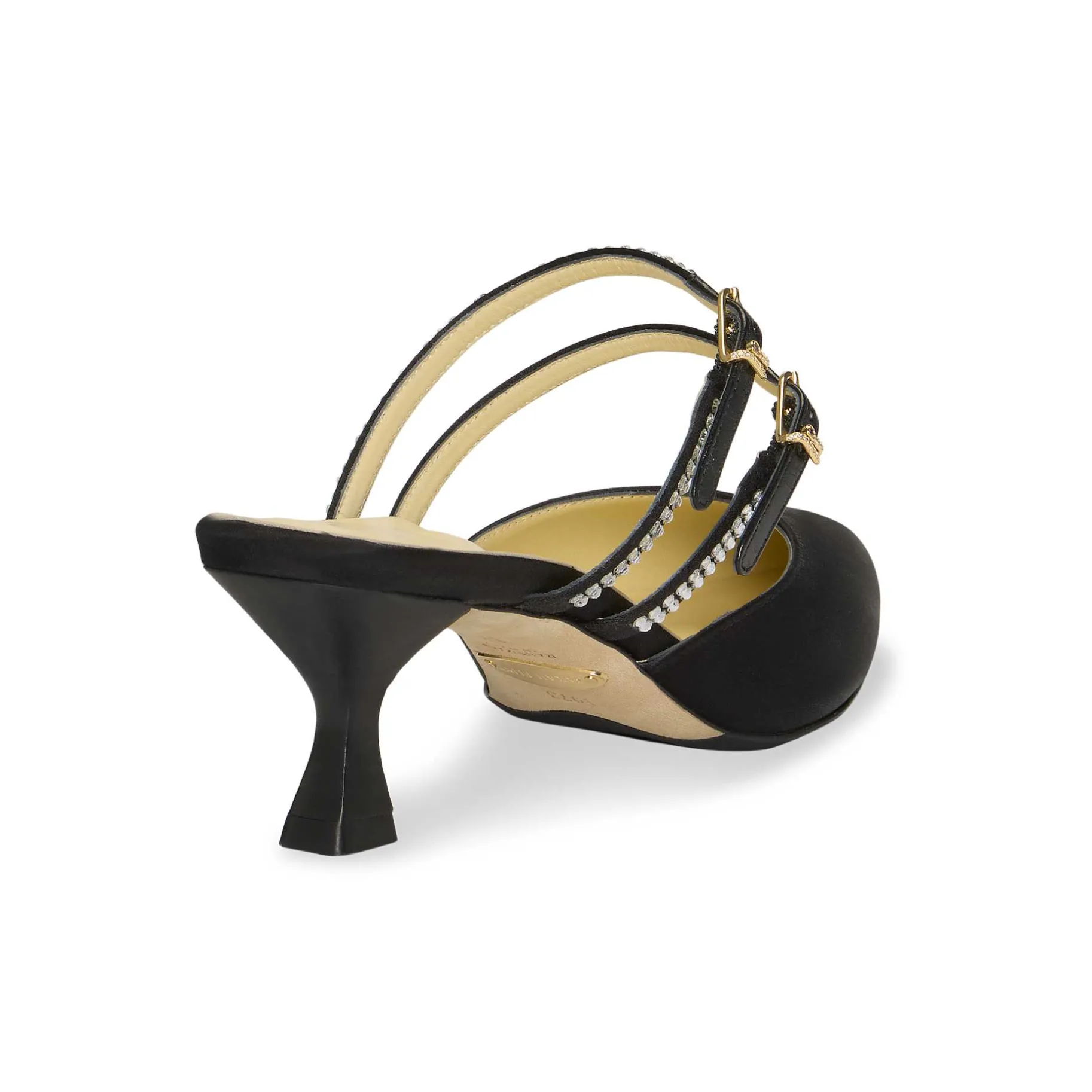 Pumps-Sarah Flint Perfect Shiffon Kitten Mule 50
