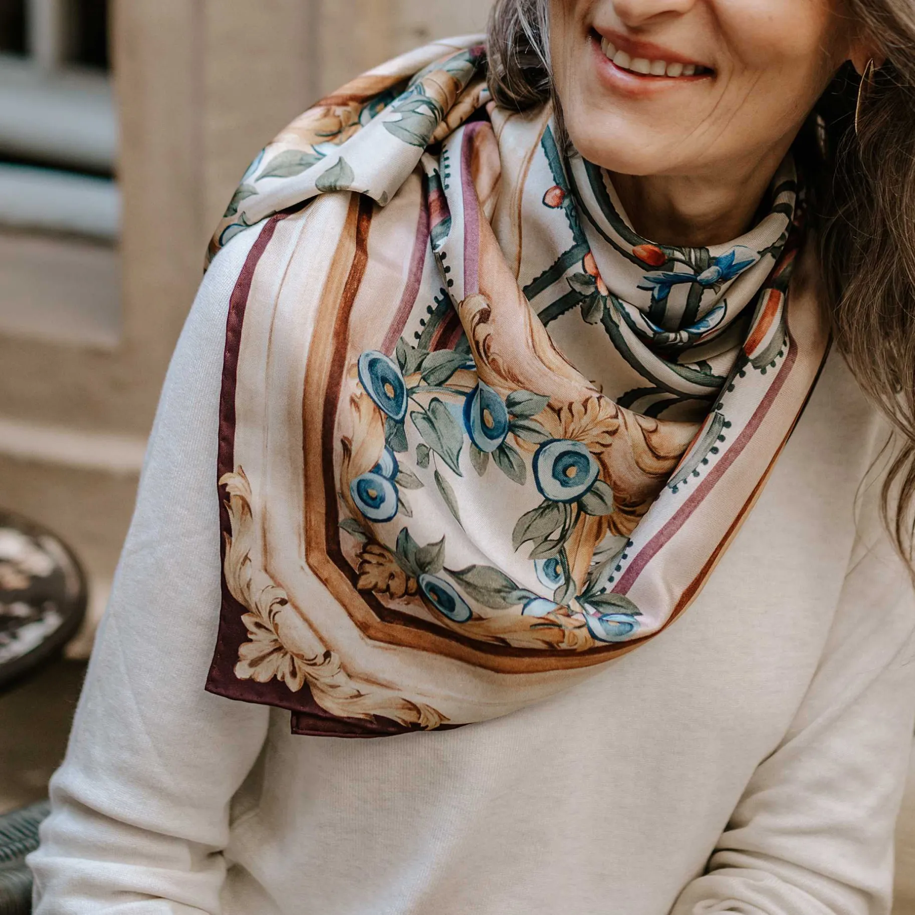 Belts & Scarves-Sarah Flint Pied-A-Terre Scarf 90