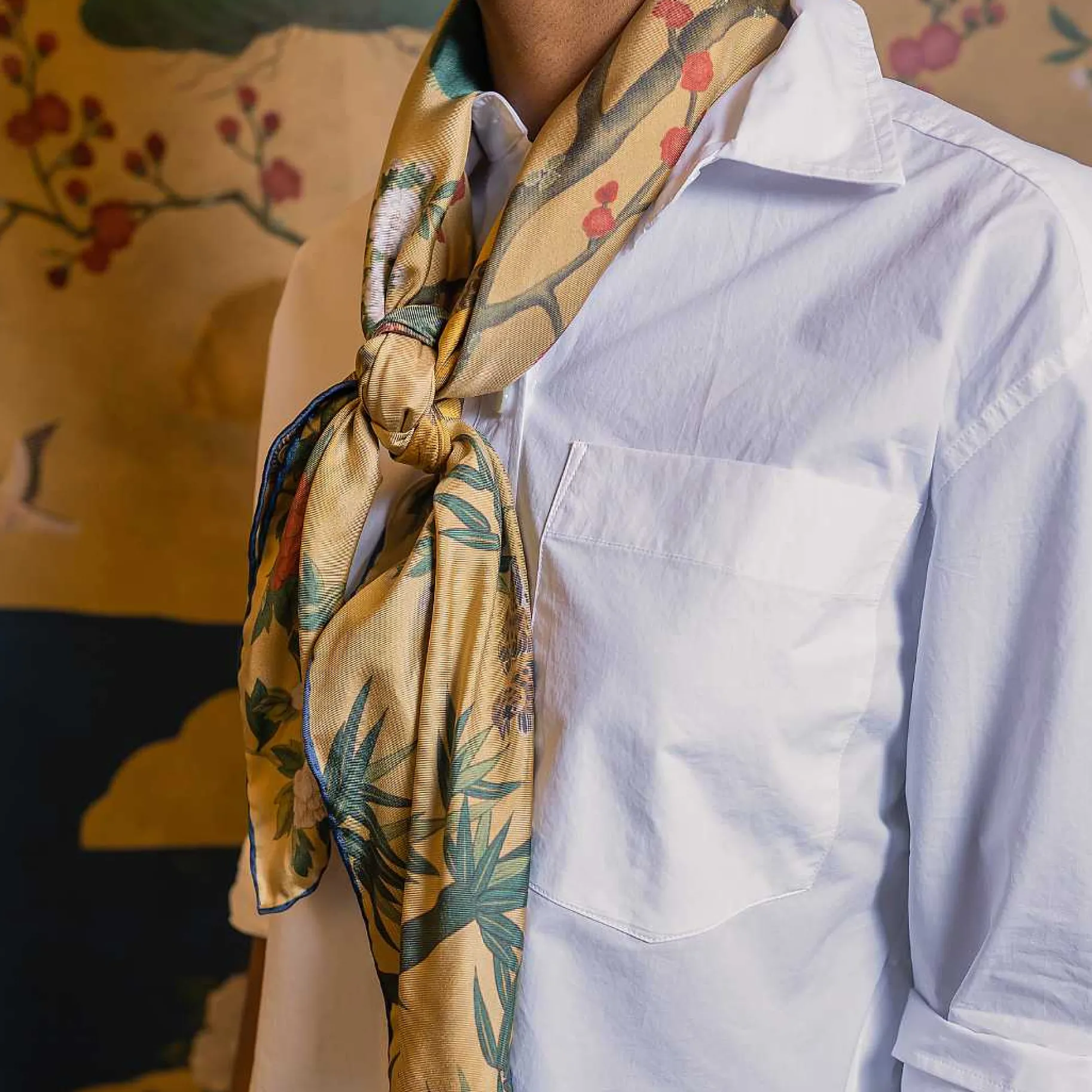 Belts & Scarves-Sarah Flint X Gracie Kano Garden Scarf 90