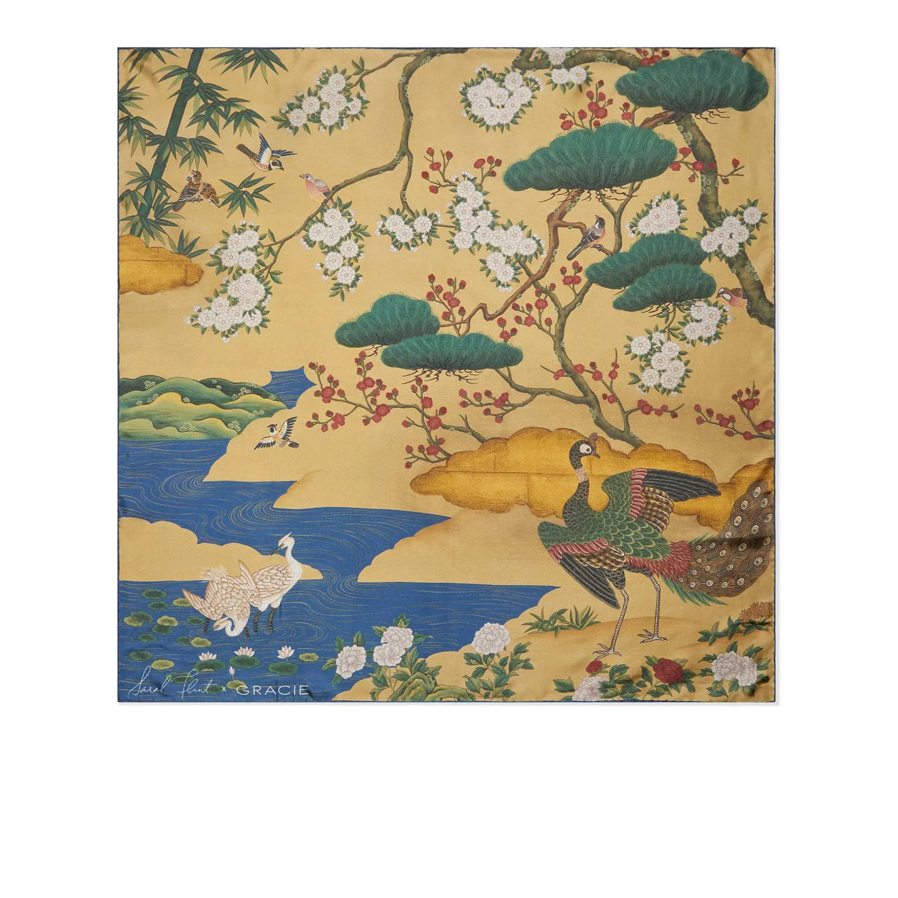 Belts & Scarves-Sarah Flint X Gracie Kano Garden Scarf 90